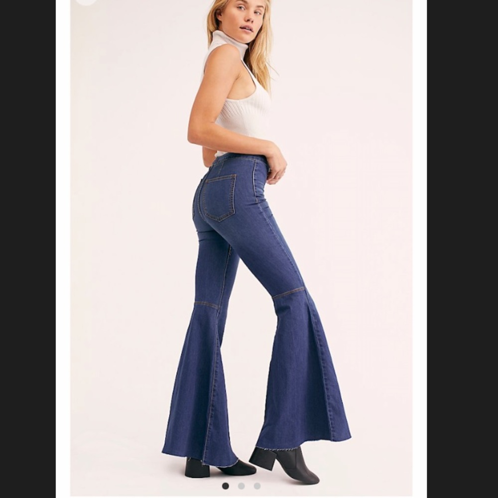 Free People Just Float on Flare Jeans